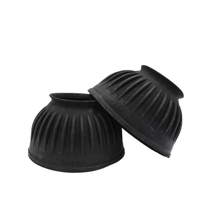 Ribbed Bell Boots - Black