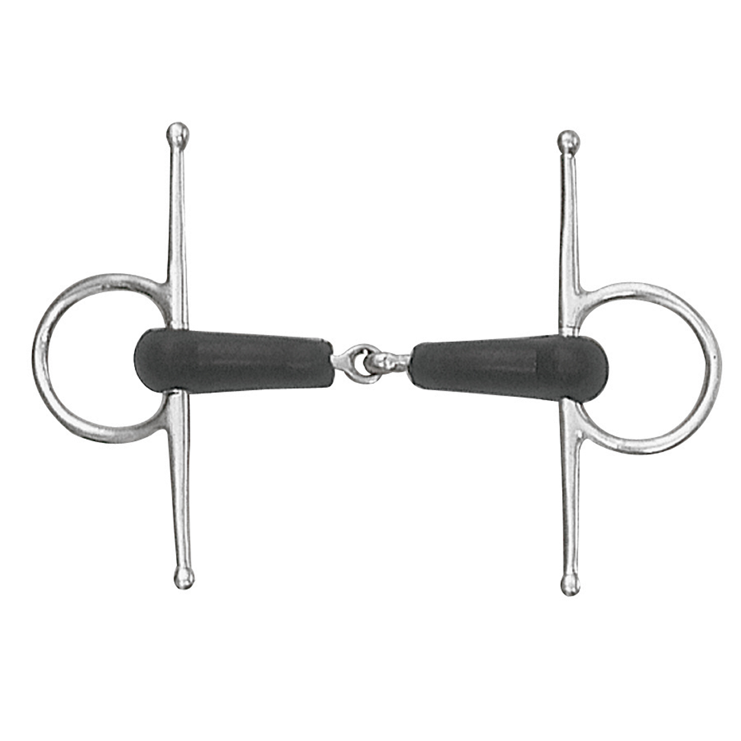 Jointed Soft Rubber Full Cheek Bit