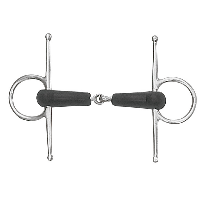 Jointed Soft Rubber Full Cheek Bit