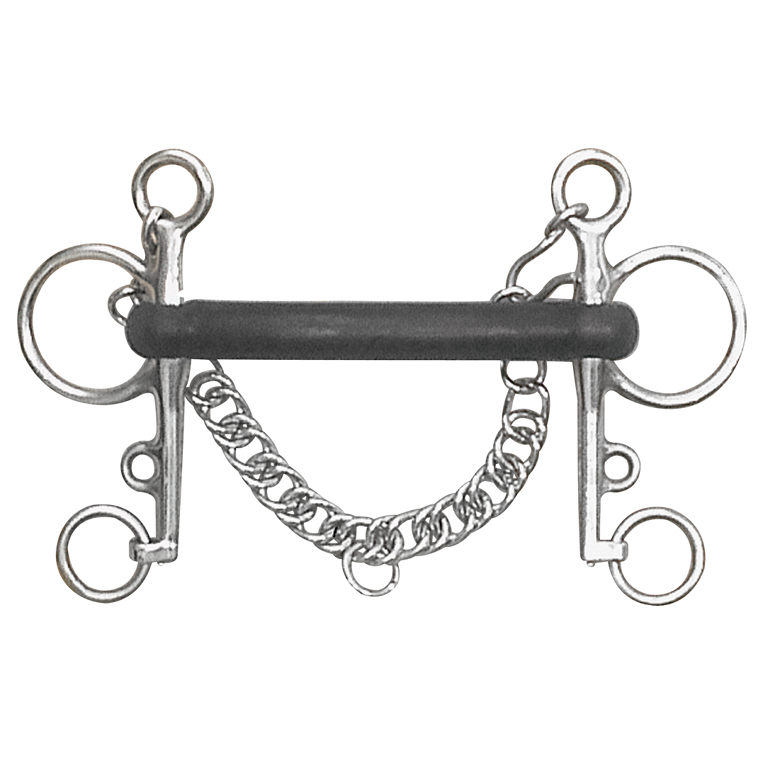 Mullen Hard Rubber Pelham Bit
