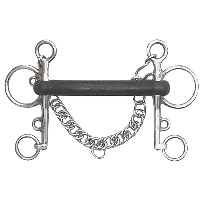 Mullen Hard Rubber Pelham Bit