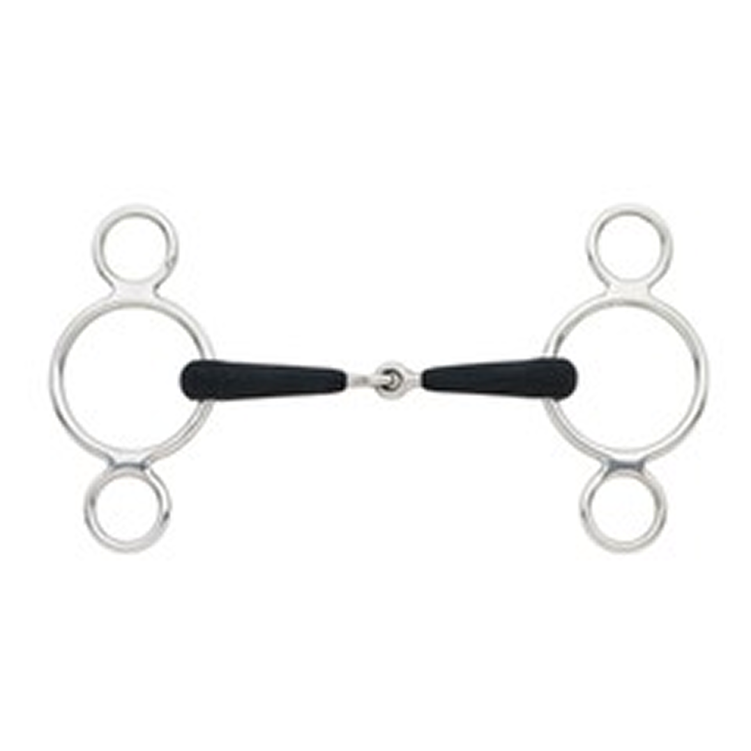 Jointed Pessoa 2 Ring Gag Bit