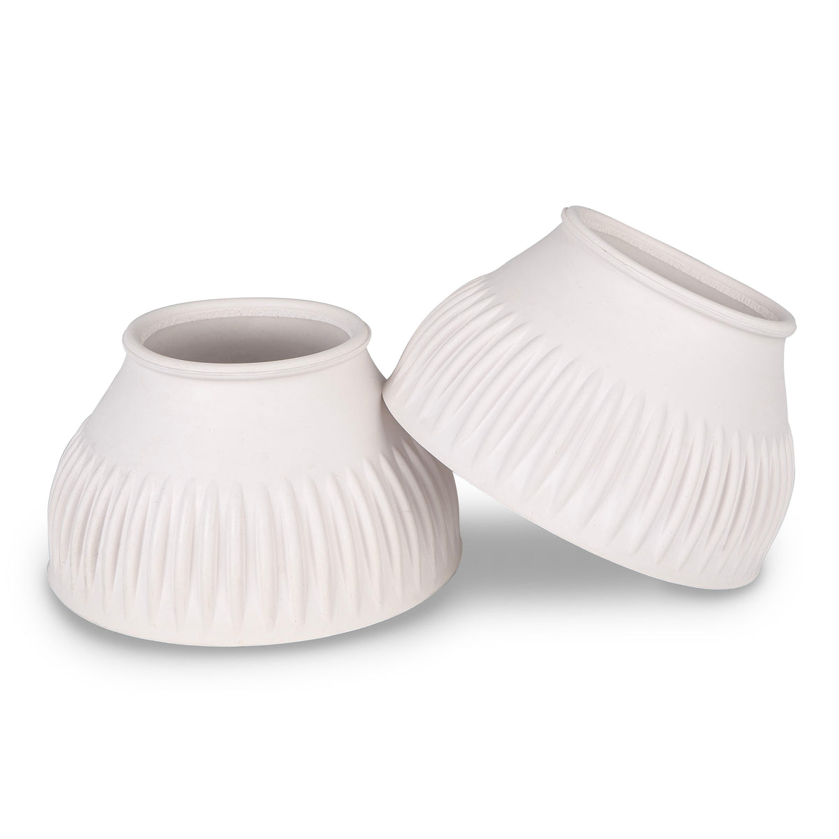 EcoPure Thick Ribbed Bell Boots - White