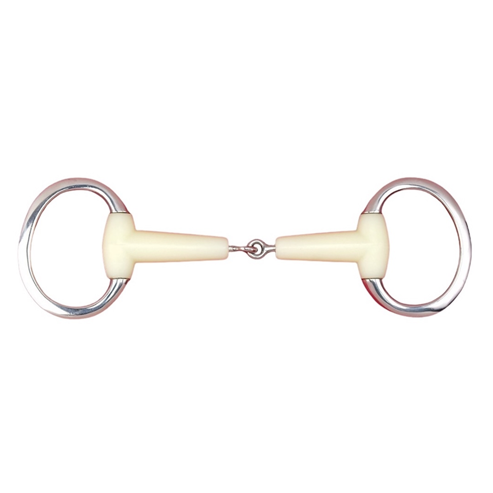 Jointed Flat Ring Eggbutt Bit