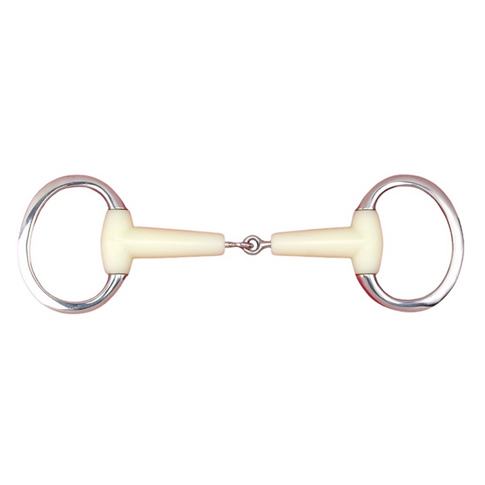 Jointed Flat Ring Eggbutt Bit