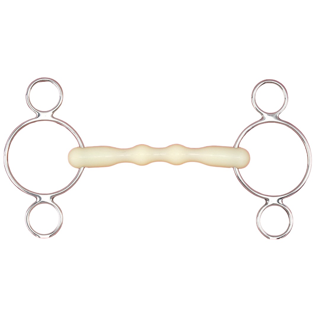 Shaped Mullen Pessoa 2 Ring Gag Bit