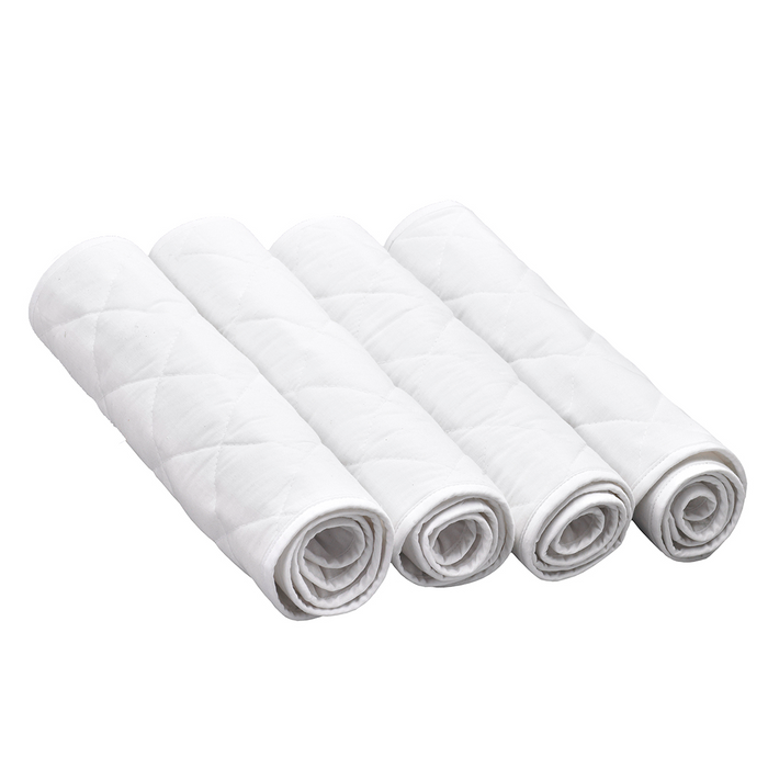 Quilted Leg Wraps - Set of 4 - White