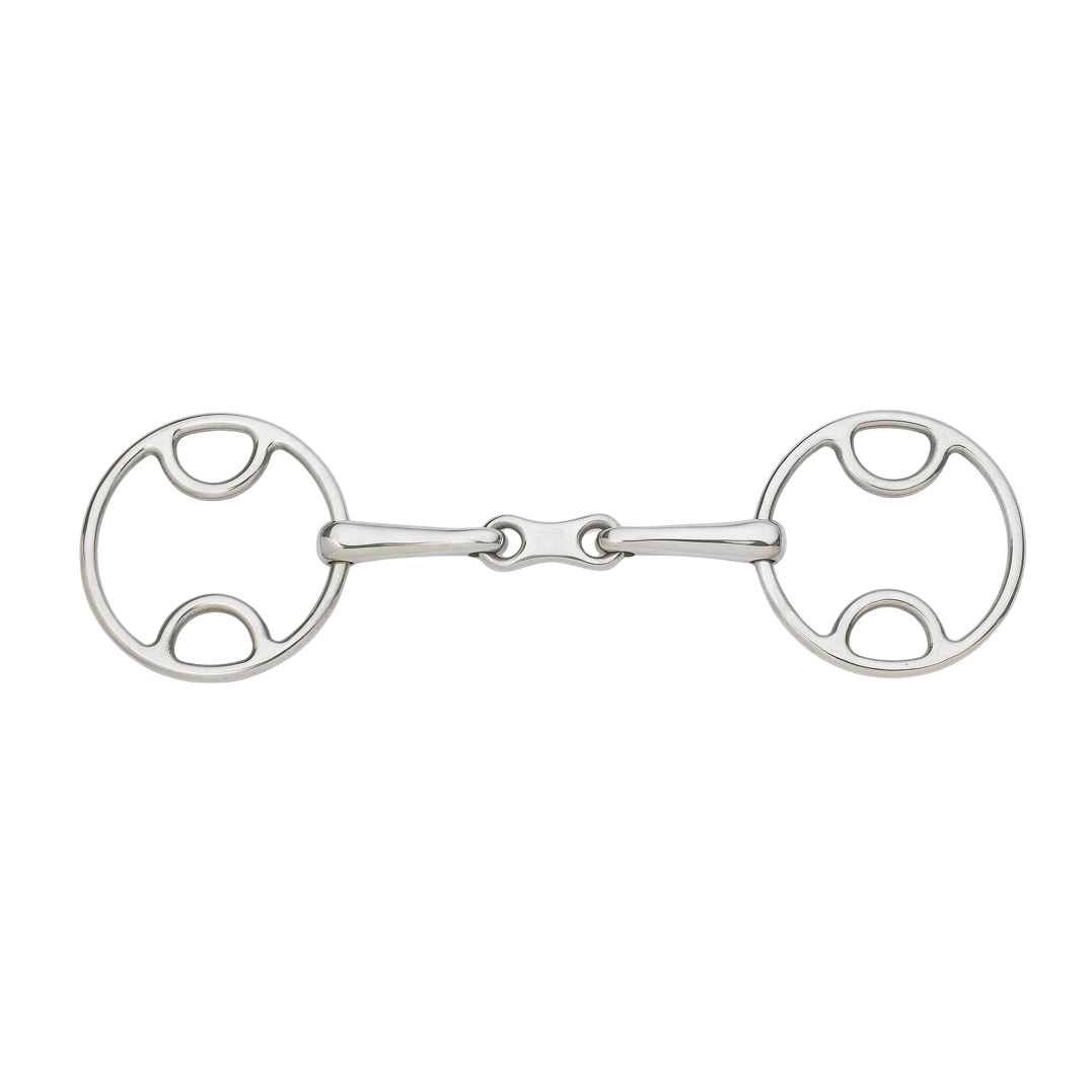 French Link Loop Ring Gag Bit