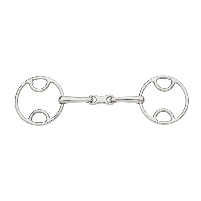 French Link Loop Ring Gag Bit