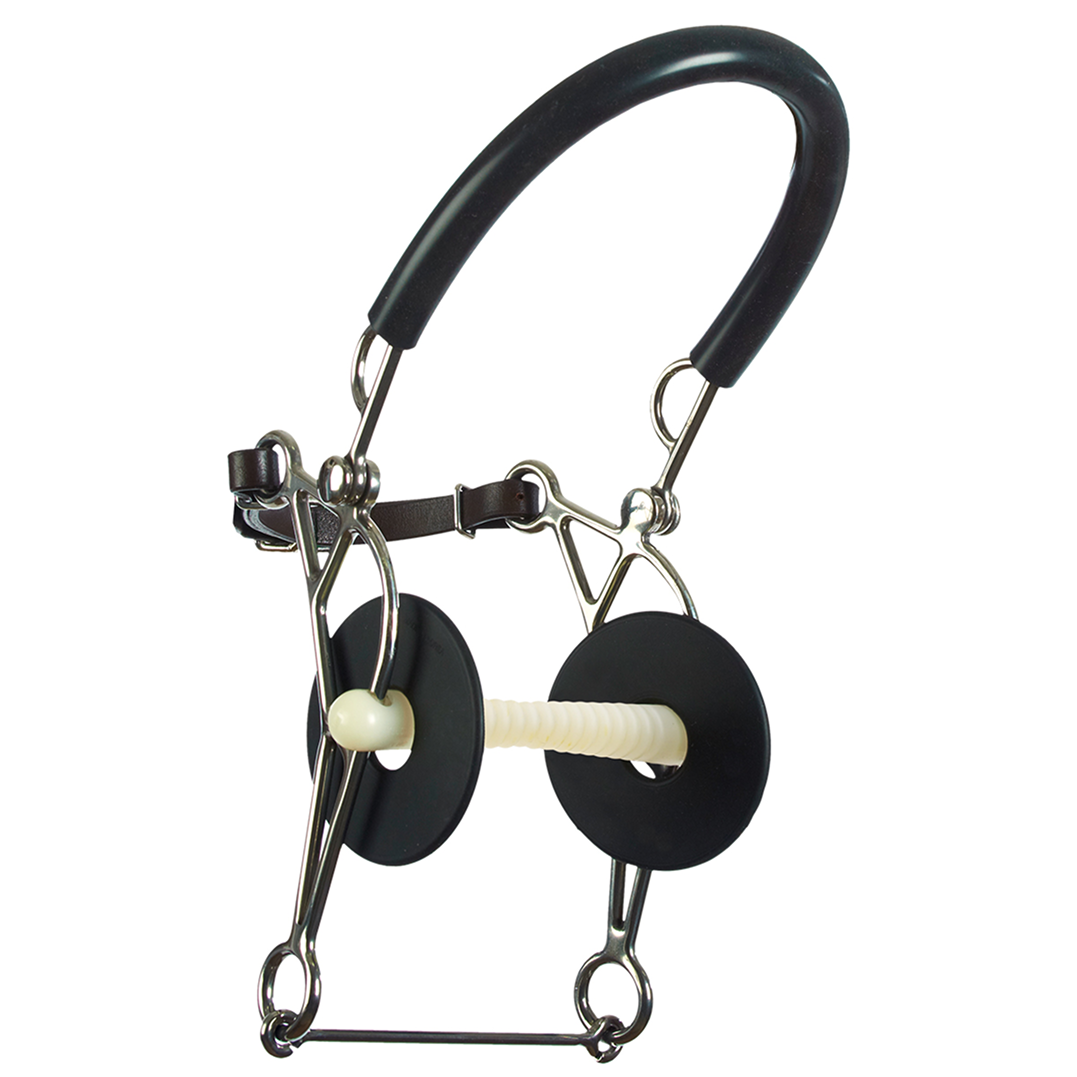 Ribbed Bar Hackamore Bit