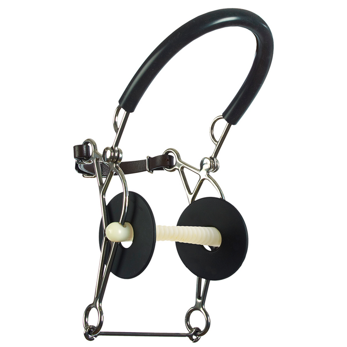 Ribbed Bar Hackamore Bit