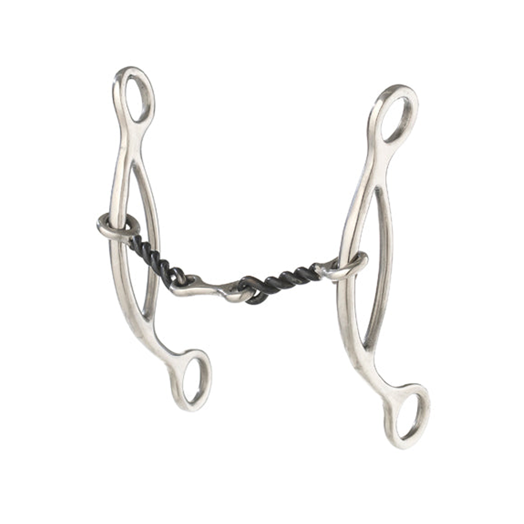 Sweet Iron Twisted Dogbone Sliding H Gag Bit