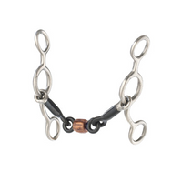 Sweet Iron Dogbone Roller Junior Cowhorse Gag Bit