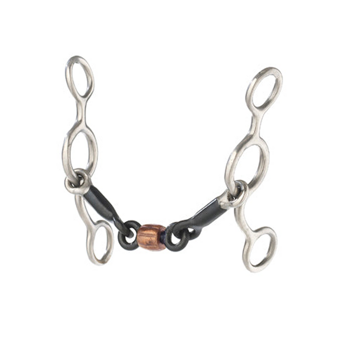 Sweet Iron Dogbone Roller Junior Cowhorse Gag Bit