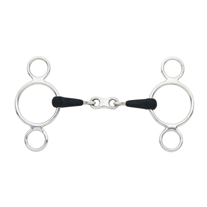EcoPure French Link 2 Ring Gag Bit
