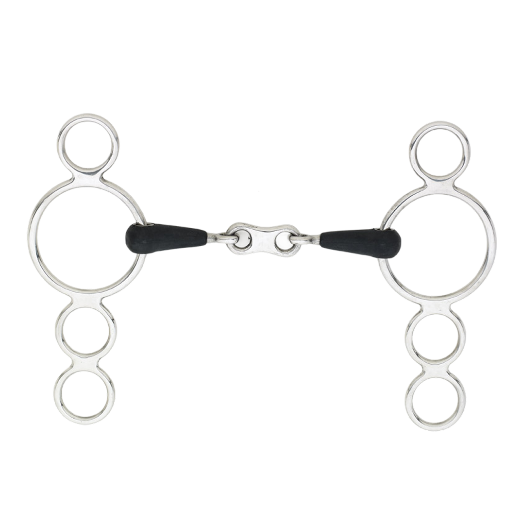 EcoPure French Link 3 Ring Gag Bit