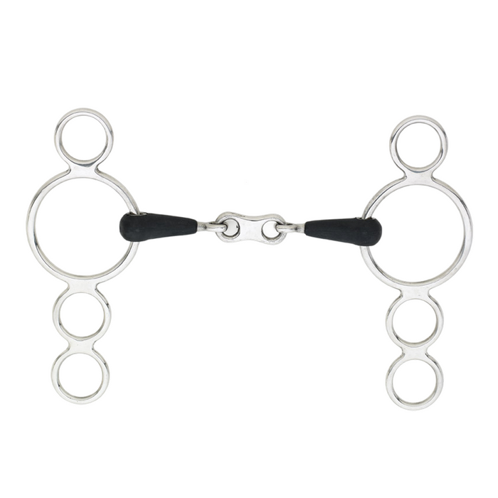 EcoPure French Link 3 Ring Gag Bit