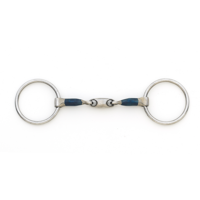 Blue Steel Oval Peanut Loose Ring Bit