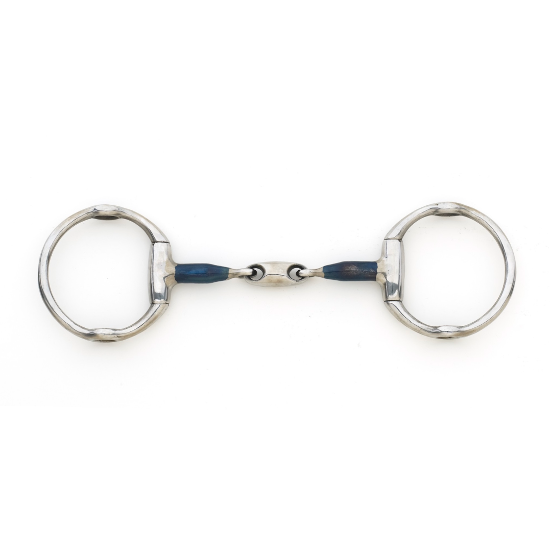Blue Steel Oval Link Cheltenham Gag Bit