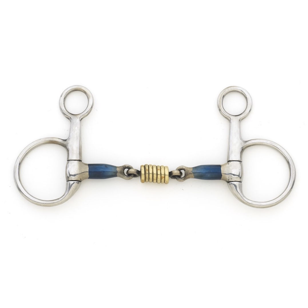 Blue Steel Double Jointed with Brass Rollers Baucher Bit